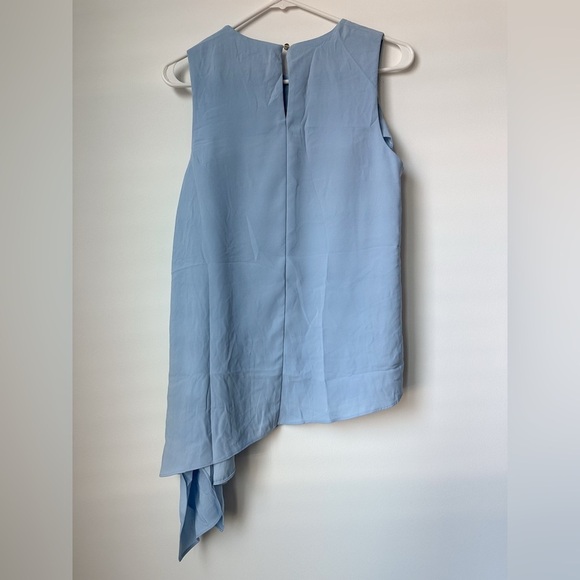 Anna Cate Asymmetric Hem Sleeveless Blouse Top Light Blue Small - Picture 4 of 8
